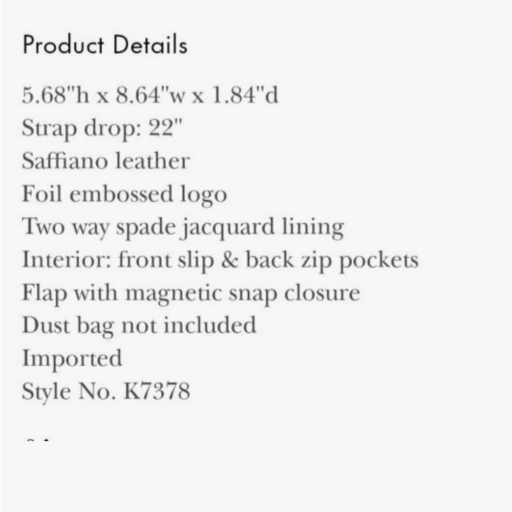NWT KATE SPADE Crossbody Purse - Picture 16 of 16